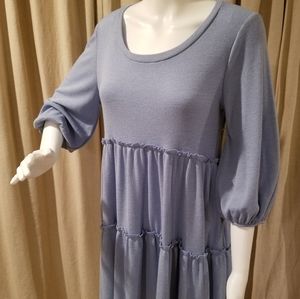 Great soft lightweight tunic tops in Blue & Peach